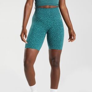 GYMSHARK ADAPT ANIMAL PRINT CYCLING SHORTS